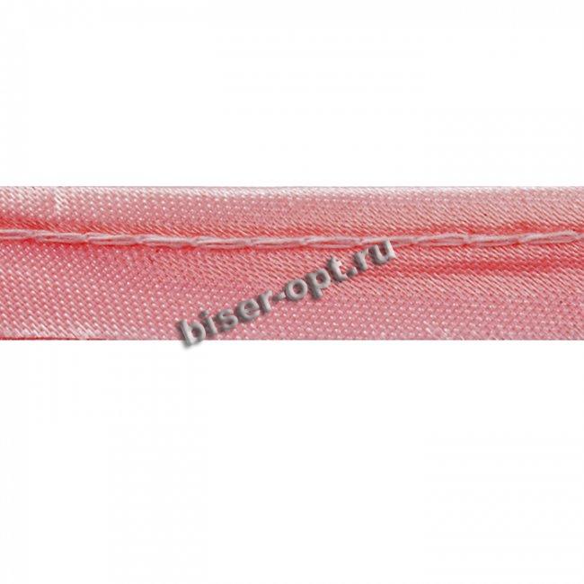Кант атласный сшивной 10мм (50м) цвет:512-св.розовый