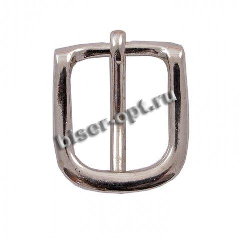 Пряжка FS8237 классическая 2,5см 1 язычок (10шт) цвет:никель