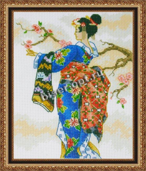 Рисунок на канве для вышивания крестом КР-67 "Маи" 18,8*14,2см (1шт) цвет:КР-67
