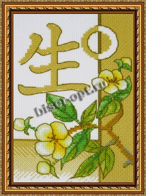 Рисунок на канве для вышивания крестом КР-72 "Жизнь" 9*13см (1шт) цвет:КР-72