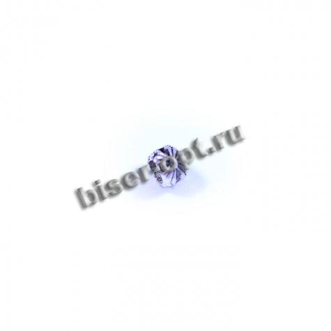 Бусина металл литье ZN-62372 9*6мм (5шт) цвет:никель