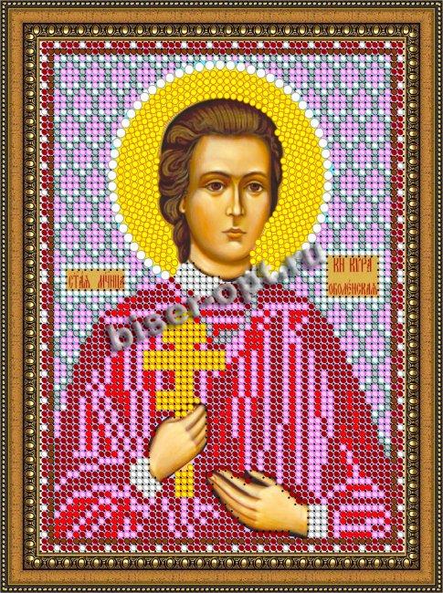 «Светлица» набор для вышивания бисером 8739М «Св. Мца. Кира» бисер Чехия 12*16см (1шт) цвет:8739М