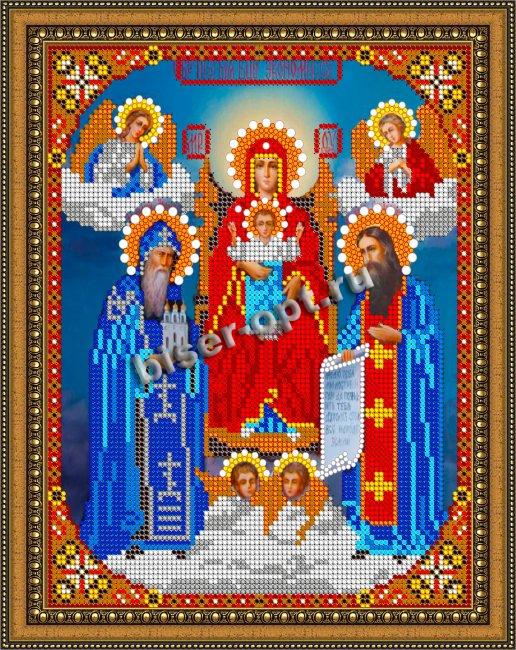 «Светлица» рисунок на ткани для вышивания бисером 310 «Прсв. Бца Икономиссы» 19*24см (1шт) цвет:310