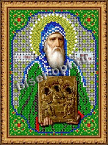 «Светлица» набор для вышивания бисером 8827М «Св. Никон» бисер Чехия 12*16см (1шт) цвет:8827М