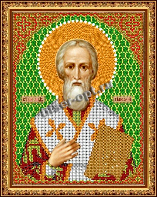 «Светлица» рисунок на ткани для вышивания бисером 813 «Св. Тимофей» 19*24см (1шт) цвет:813