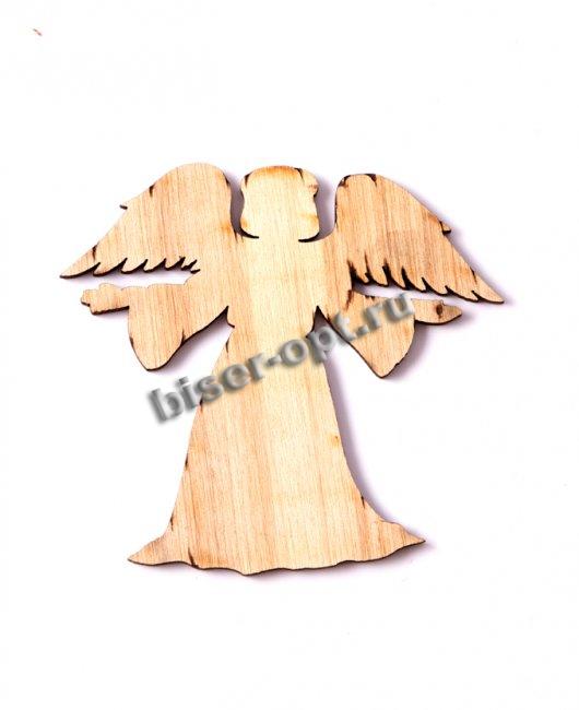 Добрый мастер деревянная заготовка для декупажа №10576 "Ангелочек" 8,2*7,7см (1шт) цвет:дерево