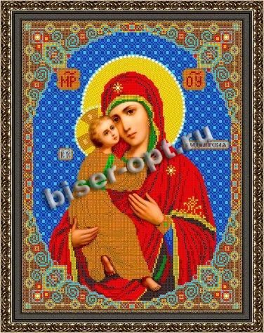 «Светлица» рисунок на ткани для вышивания бисером 348Б «Прсв. Бца Владимирская» 30*38см (1шт) цвет:348Б