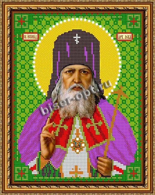 «Светлица» рисунок на ткани для вышивания бисером 448 «Св. Лука Крымский» 19*24см (1шт) цвет:448