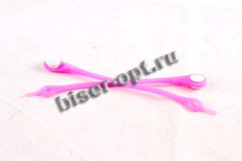 Шнурки для обуви №10915 силиконовые (резиновые) 12*0,4см (100шт) цвет:131-желтый