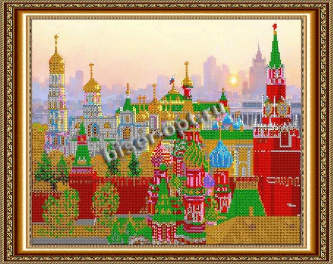 «Светлица» рисунок на ткани для вышивания бисером К-420 «Стены кремля» 38*30см (1шт) цвет:К-420