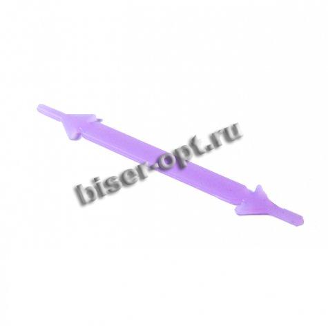 Шнурки для обуви силиконовые (резиновые) 9*1см (100шт) цвет:143-голубой