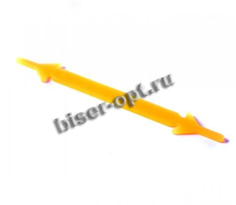 Шнурки для обуви силиконовые (резиновые) 9*1см (100шт) цвет:143-голубой