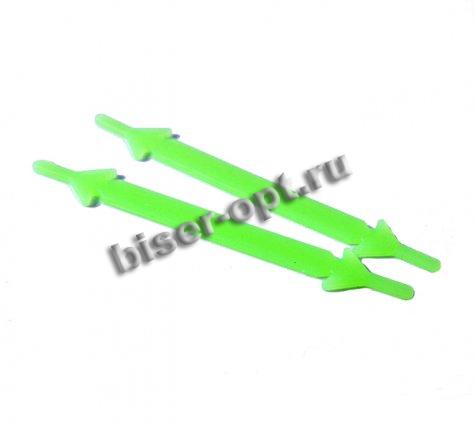 Шнурки для обуви силиконовые (резиновые) 9*1см (100шт) цвет:143-голубой