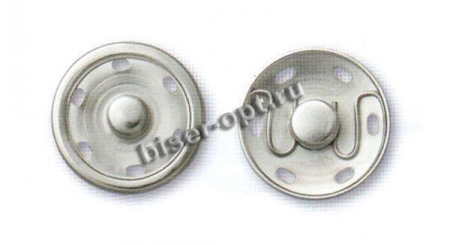 Кнопки металл пришивные  d 21мм (6*12шт) цвет:никель