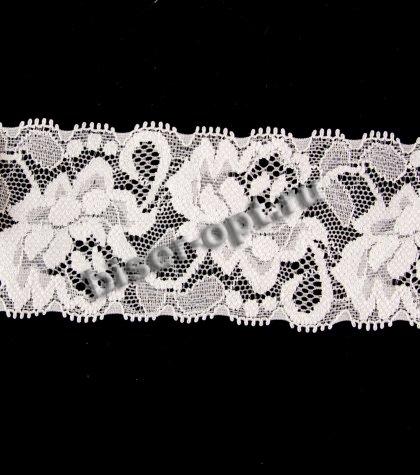 Кружево стрейч №11738 5,5см (20м) цвет:075-черный