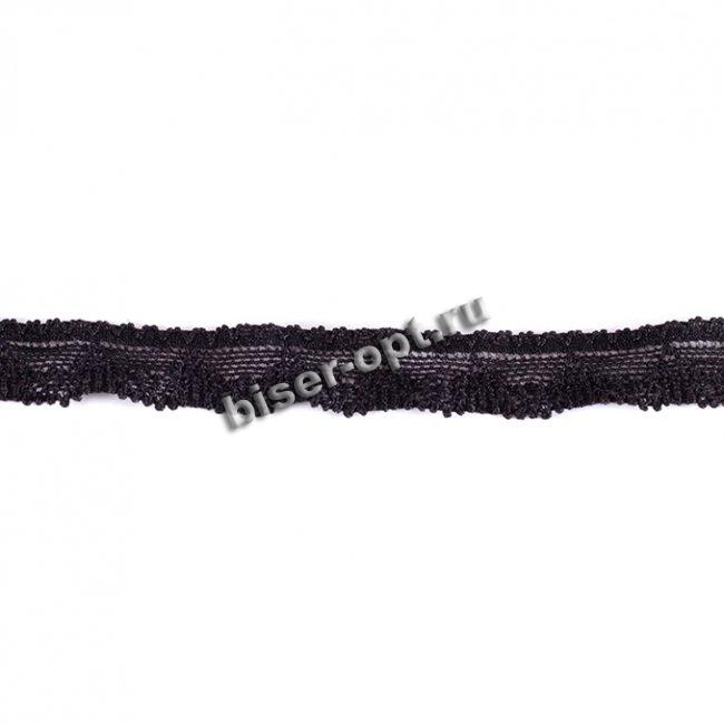 Кружево стрейч №11790 1,5см (20м) цвет:075-черный
