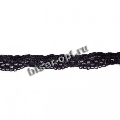 Кружево стрейч №11792 1,8см (20м) цвет:075-черный