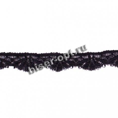 Кружево стрейч №11803 2см (20м) цвет:075-черный