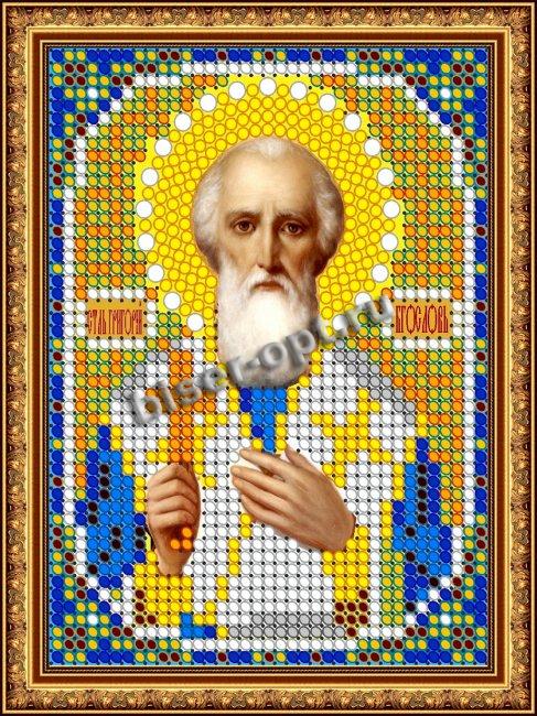 «Светлица» набор для вышивания бисером 8764ЛМ «Св. Григорий Богослов» бисер Чехия 7,5*10см (1шт) цвет:8764ЛМ