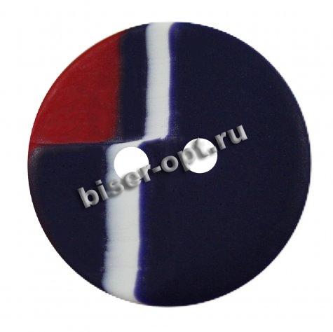 Пуговица NN 03769 d 15мм 2 прокола (10шт) цвет:1/цветной