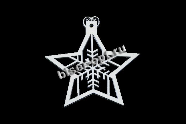 Добрый мастер деревянная заготовка для декупажа №13116 "Звезда" 8см (1шт) цвет:дерево