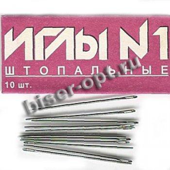 Набор игл № 1 C38-275 для ручного шитья штопальные с тупым концом (1уп*10шт) цвет:№1