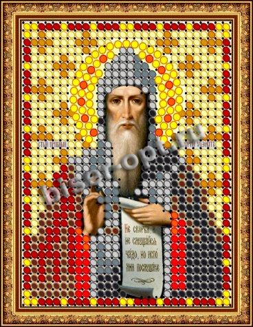 «Светлица» набор для вышивания бисером 8795Л «Св. Георгий» бисер Чехия 6*7,5см (1шт) цвет:8795Л
