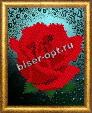 «Диамант» набор со стразами ДВ-009 «Роза» 10*13см (1шт) цвет:ДВ-009