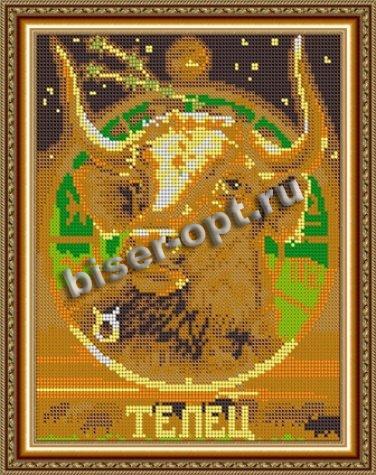 «Диамант» набор со стразами ДК-471П «Телец» 24*30,5см (1шт) цвет:ДК-471П