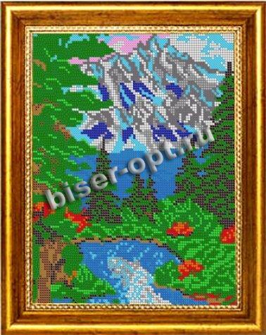 «Диамант» набор со стразами ДК-338П «Горное озеро» 24*30,5см (1шт) цвет:ДК-338П