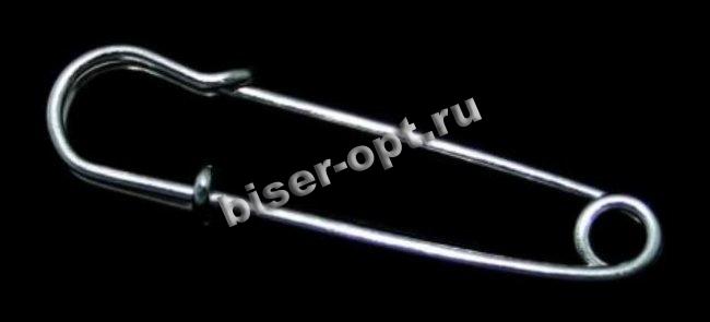 Булавка - основа 6см (1шт) цвет:серебро