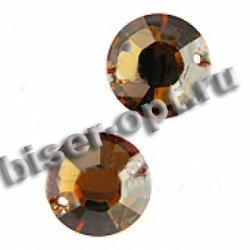 Стразы пришивные 3204 12мм Foiled (6шт) цвет:220-Smoked Topaz