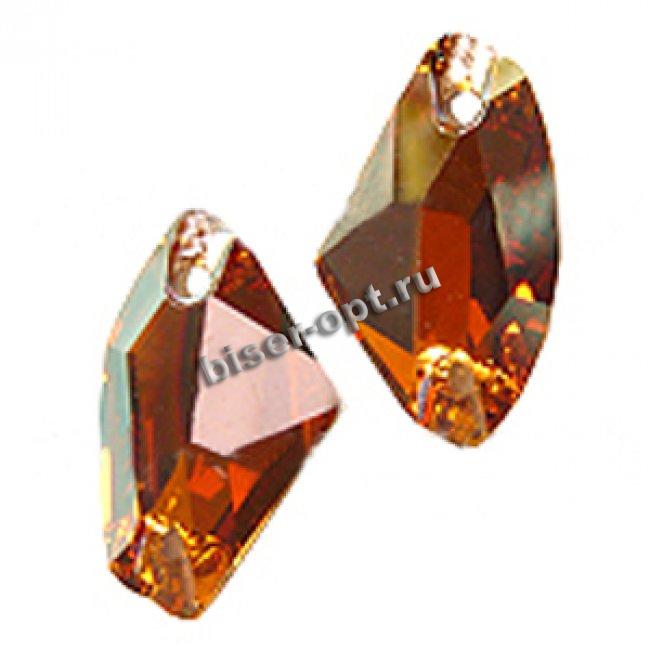 Стразы пришивные 3256 14*8,5мм Foiled (1шт) цвет:001COP-Crystal Coppe