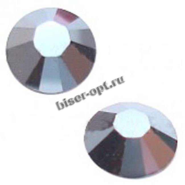 Стразы 2038 SS 6 Silver-Foiled Hotfix (10шт) цвет:280HEM-Jet Hematite
