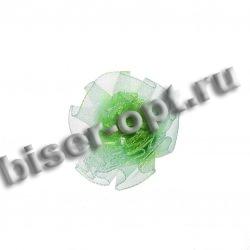 Цветок пришивной №22-1 двухцветный из органзы 3см (10шт) цвет:1-св.желтый/яр.желты