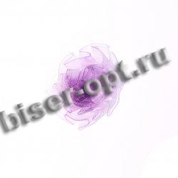 Цветок пришивной №22-1 двухцветный из органзы 3см (10шт) цвет:1-св.желтый/яр.желты