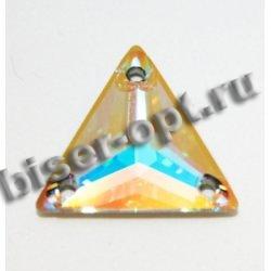 Стразы пришивные 3270 16мм Foiled (1шт) цвет:001AB-Crystal AB