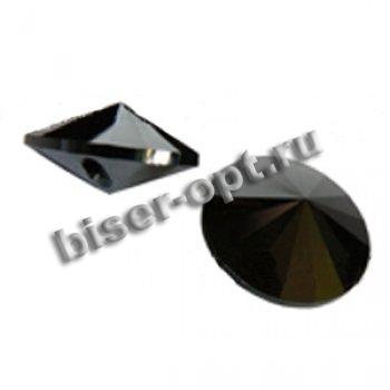 Пуговица 3015 18мм Unfoiled (1шт) цвет:280-Jet