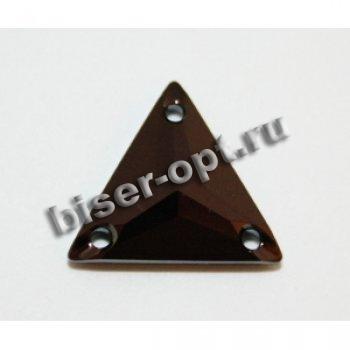 Стразы пришивные 3270 16мм Unfoiled (1шт) цвет:280NUT-Jet Nut