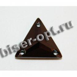 Стразы пришивные 3270 16мм Unfoiled (1шт) цвет:280NUT-Jet Nut