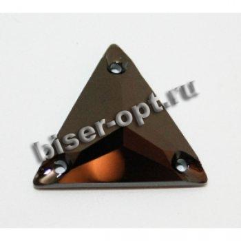Стразы пришивные 3270 22мм Unfoiled (1шт) цвет:280NUT-Jet Nut