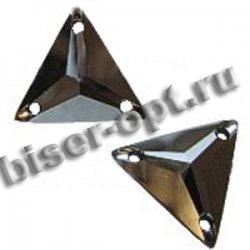 Стразы пришивные 3270 16мм Unfoiled (6шт) цвет:280HEM-Jet Hematite