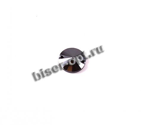 Стразы пришивные 3200 14мм Unfoiled (1шт) цвет:280HEM-Jet Hematite