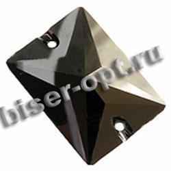 Стразы пришивные 3250 25*18мм Unfoiled (1шт) цвет:280-Jet