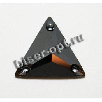 Стразы пришивные 3270 22мм Unfoiled (1шт) цвет:280HEM-Jet Hematite