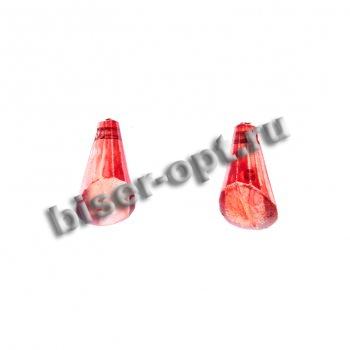 Бусины пластик SA069 "Конус" 19*9мм (10шт) цвет:L01-розовый/желтый