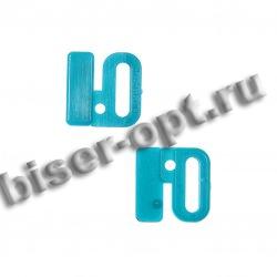 Застежки для белья BG - 6272 пластиковые 10мм (100шт) цвет:046-яр.голубой
