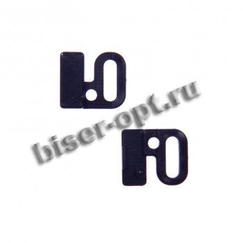 Застежки для белья BG - 6272 пластиковые 10мм (100шт) цвет:046-яр.голубой