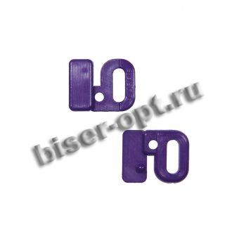 Застежки для белья BG - 6272 пластиковые 10мм (100шт) цвет:046-яр.голубой