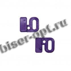 Застежки для белья BG - 6272 пластиковые 10мм (100шт) цвет:046-яр.голубой